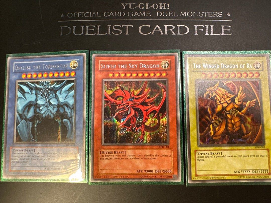 遊戲王Yu Gi Oh 三幻神GBI-001 GBI-002 GBI-003, 興趣及遊戲, 玩具