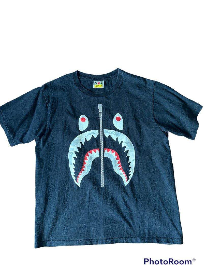Bape zip sale t shirt