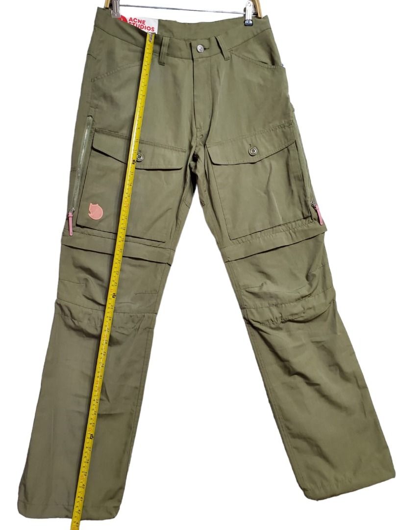 Acne Studios x Fjällräven Gaiter Men's Ripstop Olive Cargo Pants