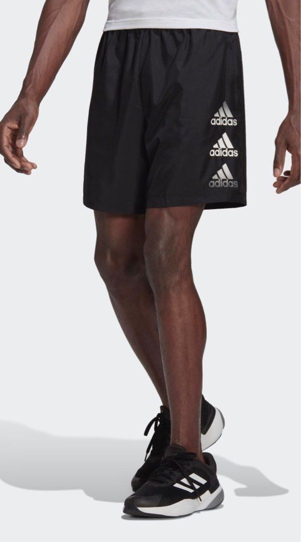 Adidas Designed to Move Logo Shorts (Category: Activewear) located in Imus. Submitted by ShopCVT (Listing ID 1207623762, Image 1). Description: Men’s Performance Shorts 7" Original Price: ₱1,700 Product Code: HM4795 Color: Black/White Size: Small Payment: BDO/GCash.