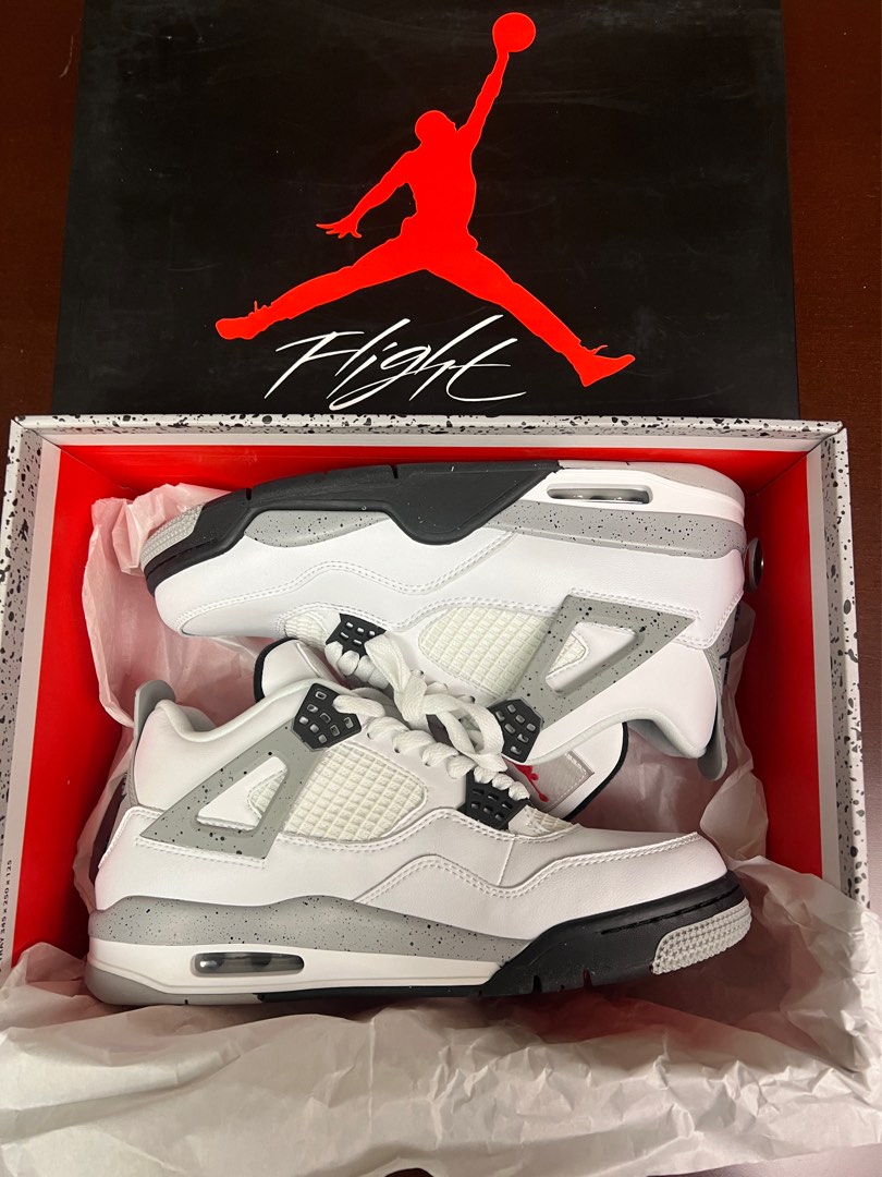 Jordan Air Jordan 4 Retro OG White Cement Sneakers - Farfetch