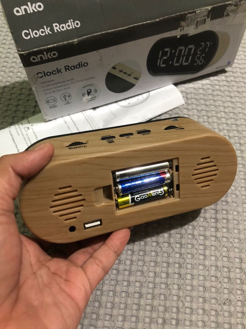 Anko clock radio, Furniture & Home Living, Home Decor, Clocks on Carousell
