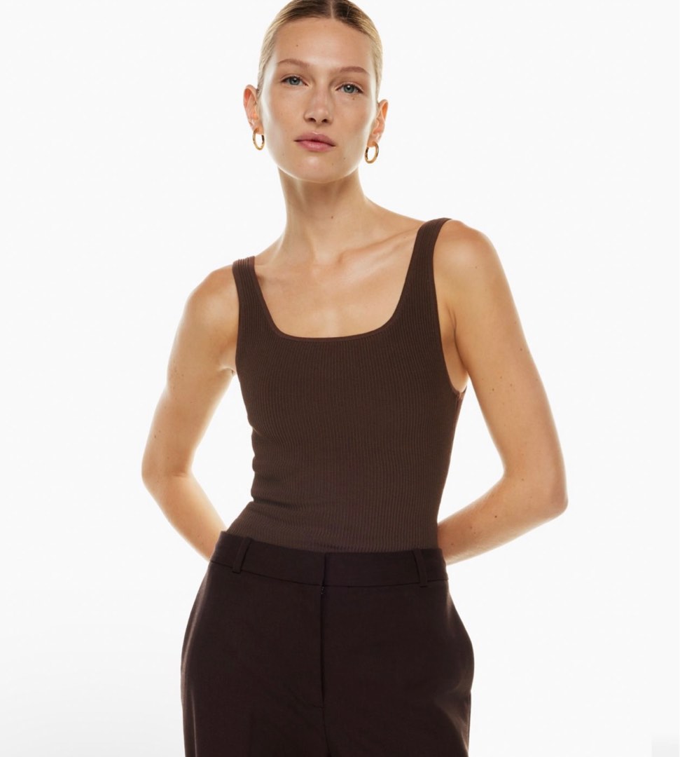 Babaton Sculpt Knit Twist Tank