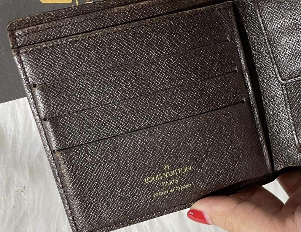 Louis Vuitton Damier Ebene Card Holder Long Bifold Wallet 928lv74 –  Bagriculture