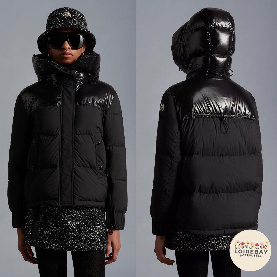 Authentic Moncler Etival short down jacket winter coat red black