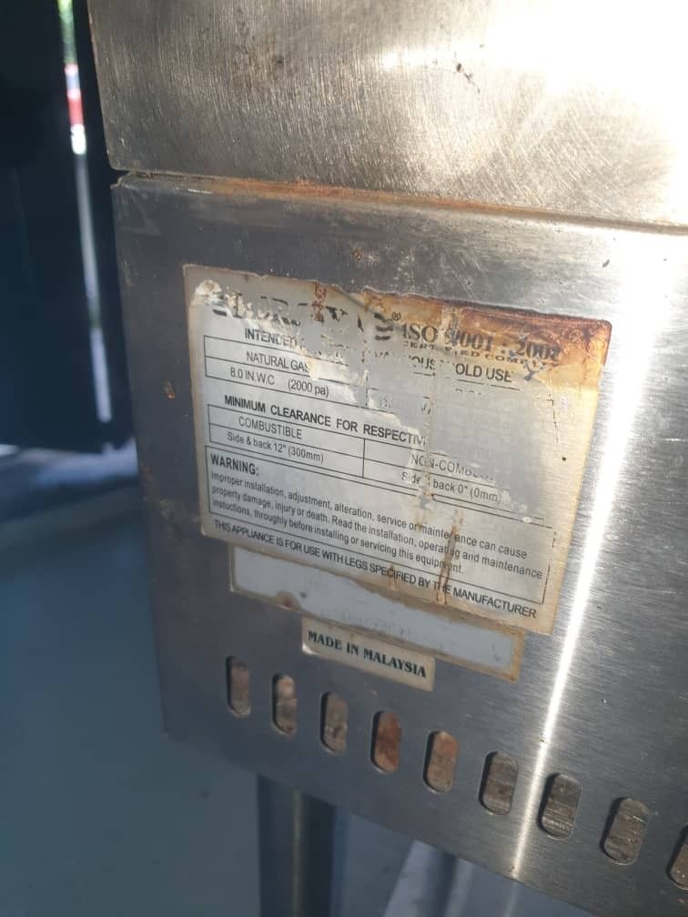 Berjaya gas griller griddle grill, TV & Home Appliances, Kitchen