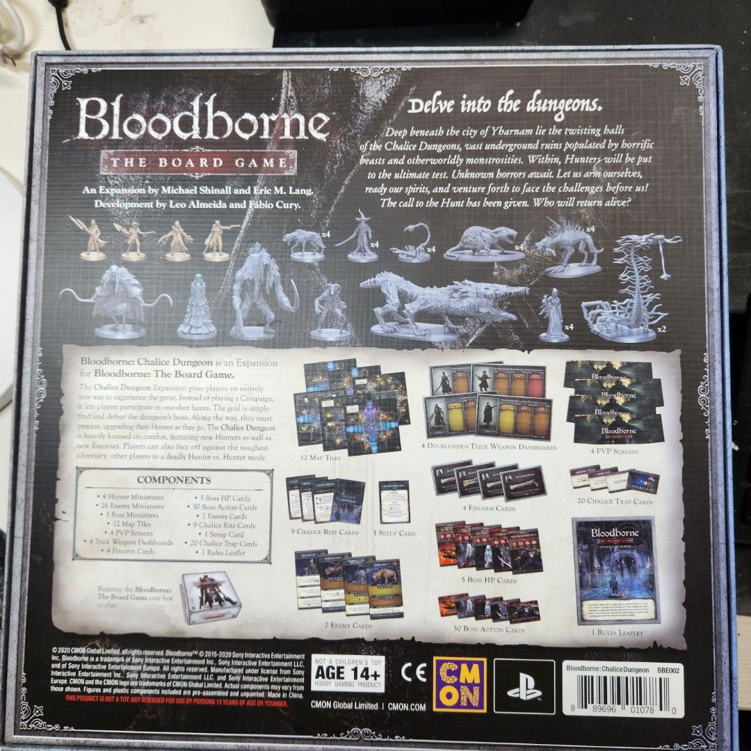 Bloodborne board game Expansion Chalice Dungeon, Hobbies & Toys, Toys & Games on Carousell