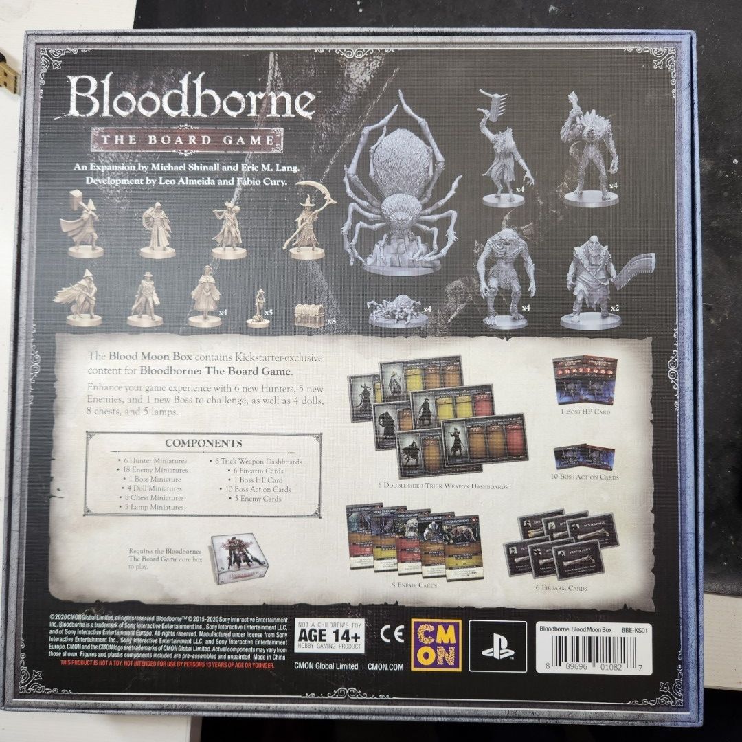 Bloodborne Board Game expansions Mergos loft and Blood Moon, Hobbies & Toys, Toys & Games on