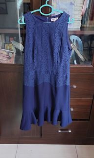 Blue lace dress