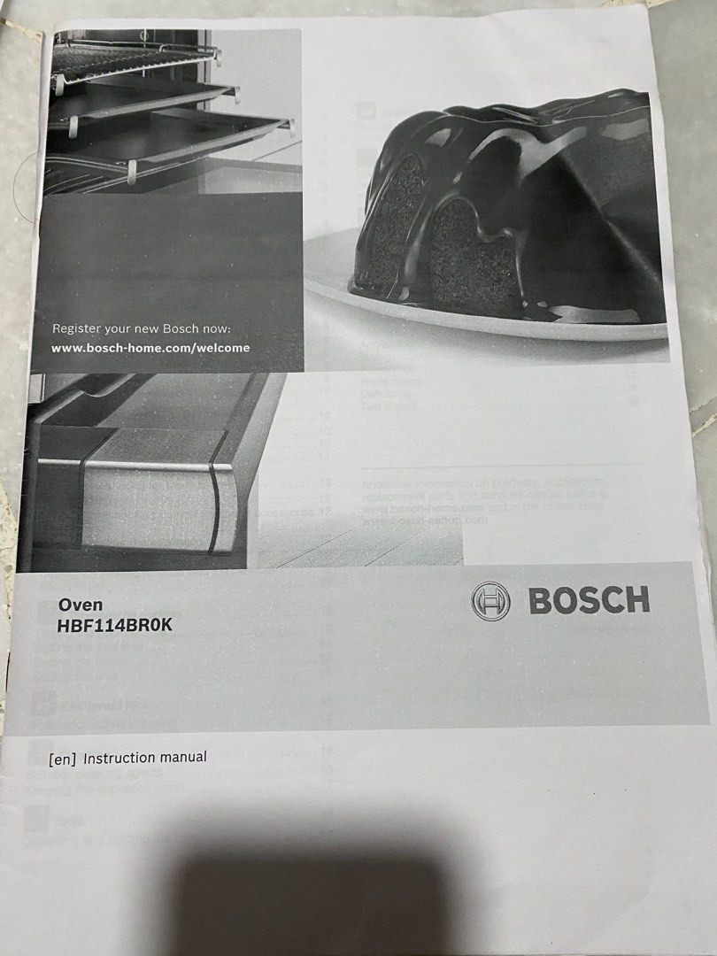 Bosch Built in Oven HBF114BR0K, TV & Home Appliances, Kitchen