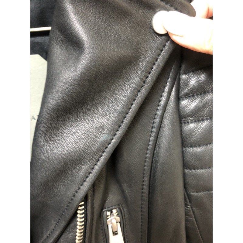 All saints papin discount leather biker jacket