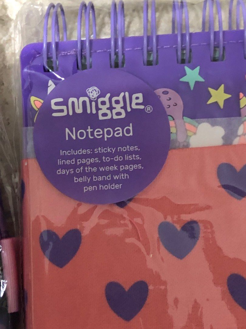 Brand new BN Smiggle Notebook notepad writing, Hobbies & Toys
