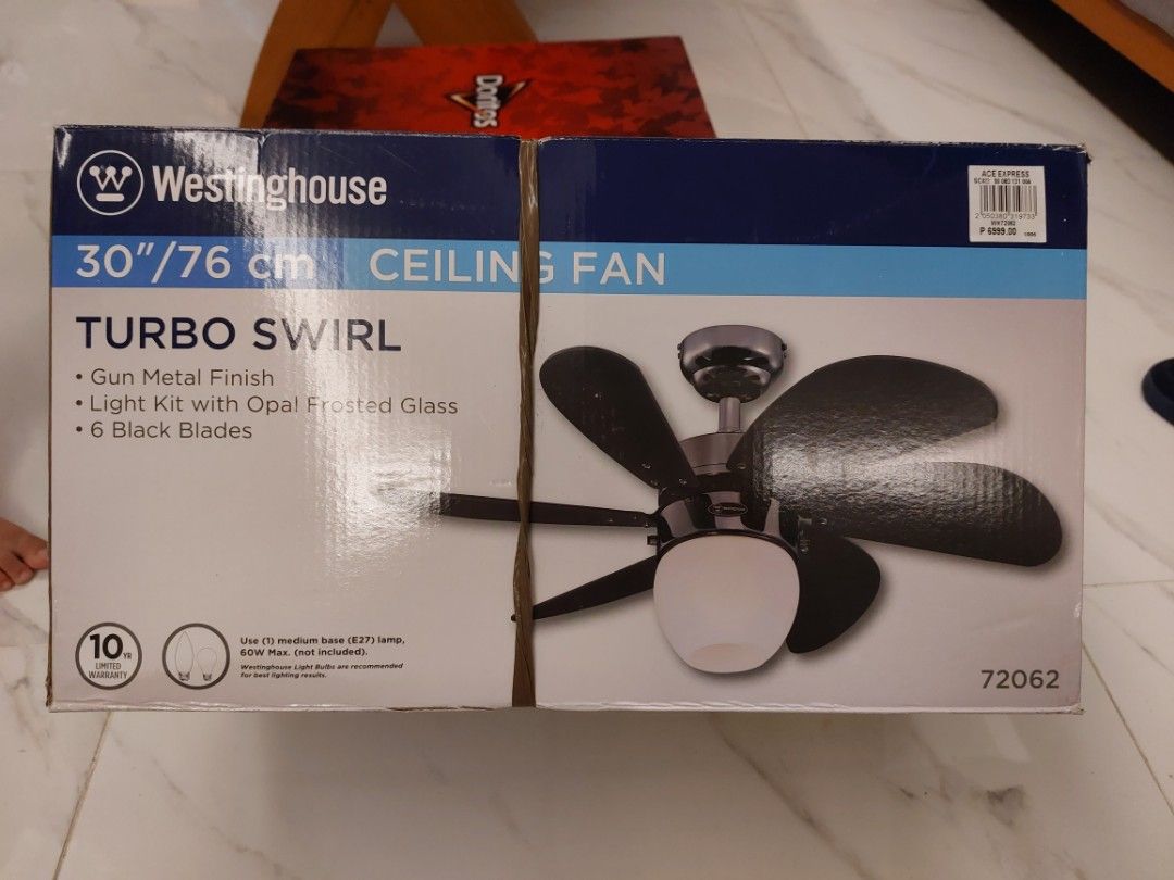 Brand New Westinghouse Ceiling Fan with Light, Furniture & Home Living