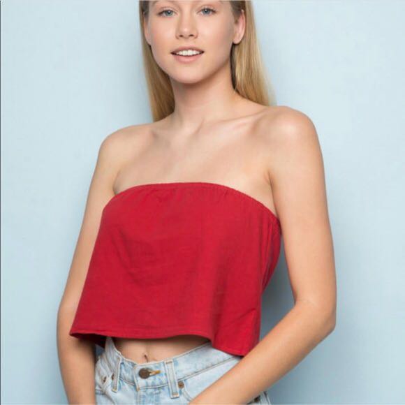 Brandy Melville Cassidy Tube Top (Pinstripe)