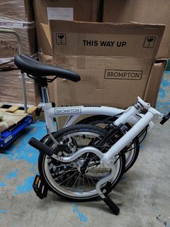 Brompton A line 3 speed white M3E A3E foldable bike bicycle
