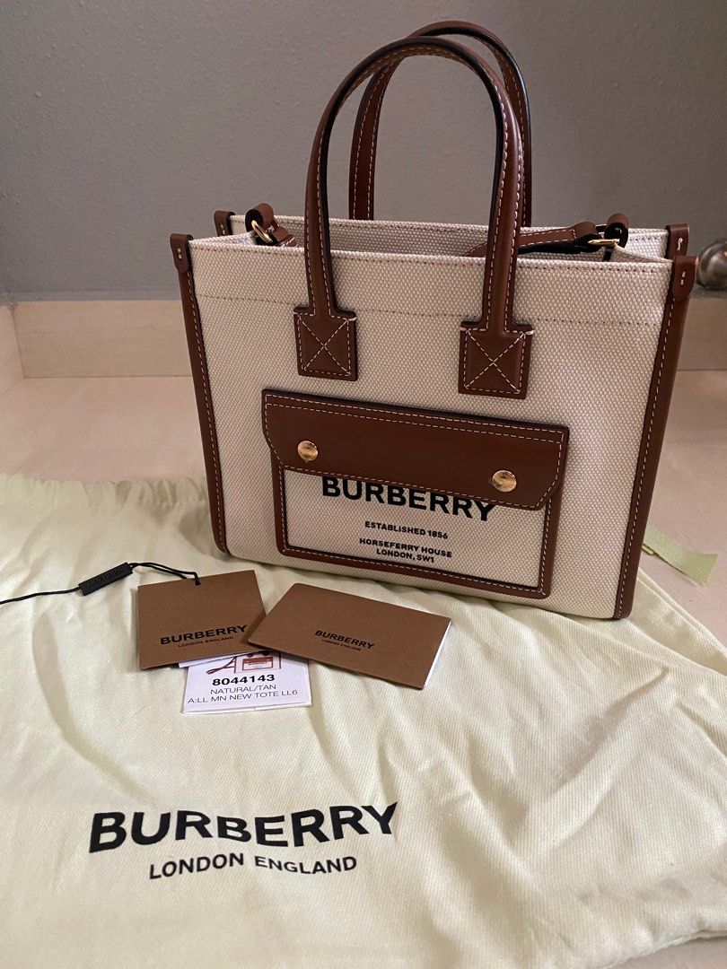 Medium Freya Tote in Natural/tan - Women | Burberry® Official