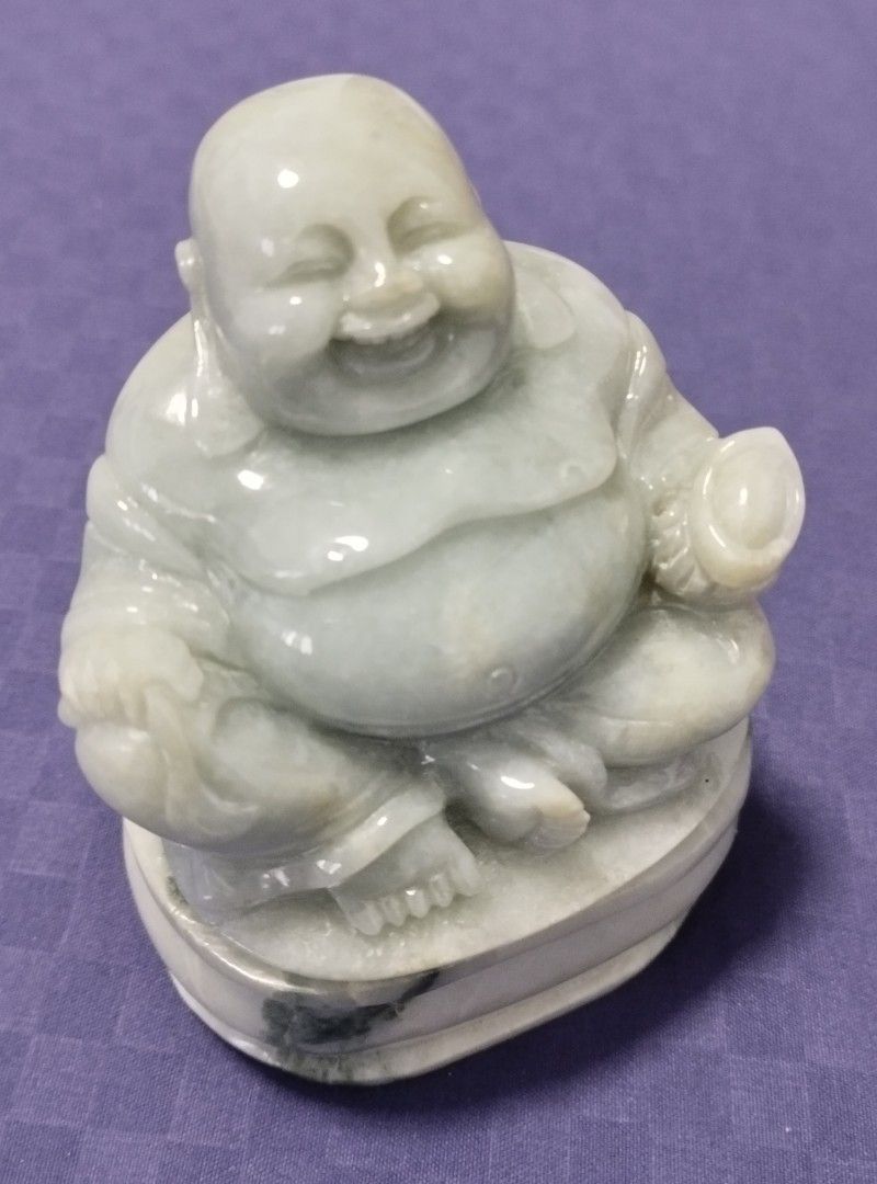 Burmese Jade Laughing Buddha Statue, Hobbies & Toys, Memorabilia