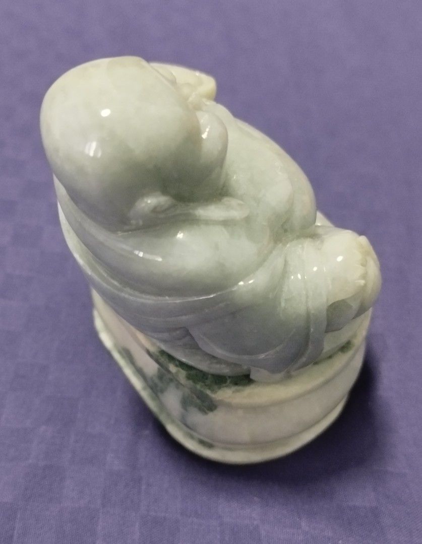 Burmese Jade Laughing Buddha Statue, Hobbies & Toys, Memorabilia