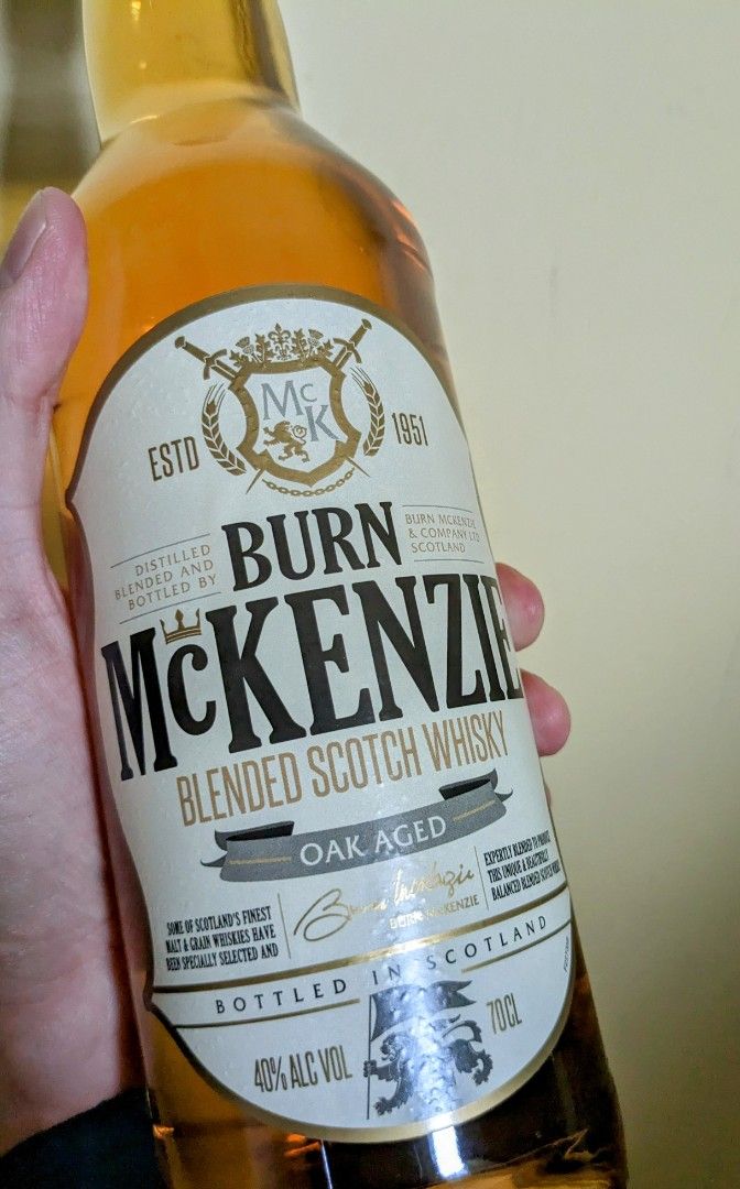 Burn McKenzie Blended Scotch Whisky, Food & Drinks, Alcoholic Beverages