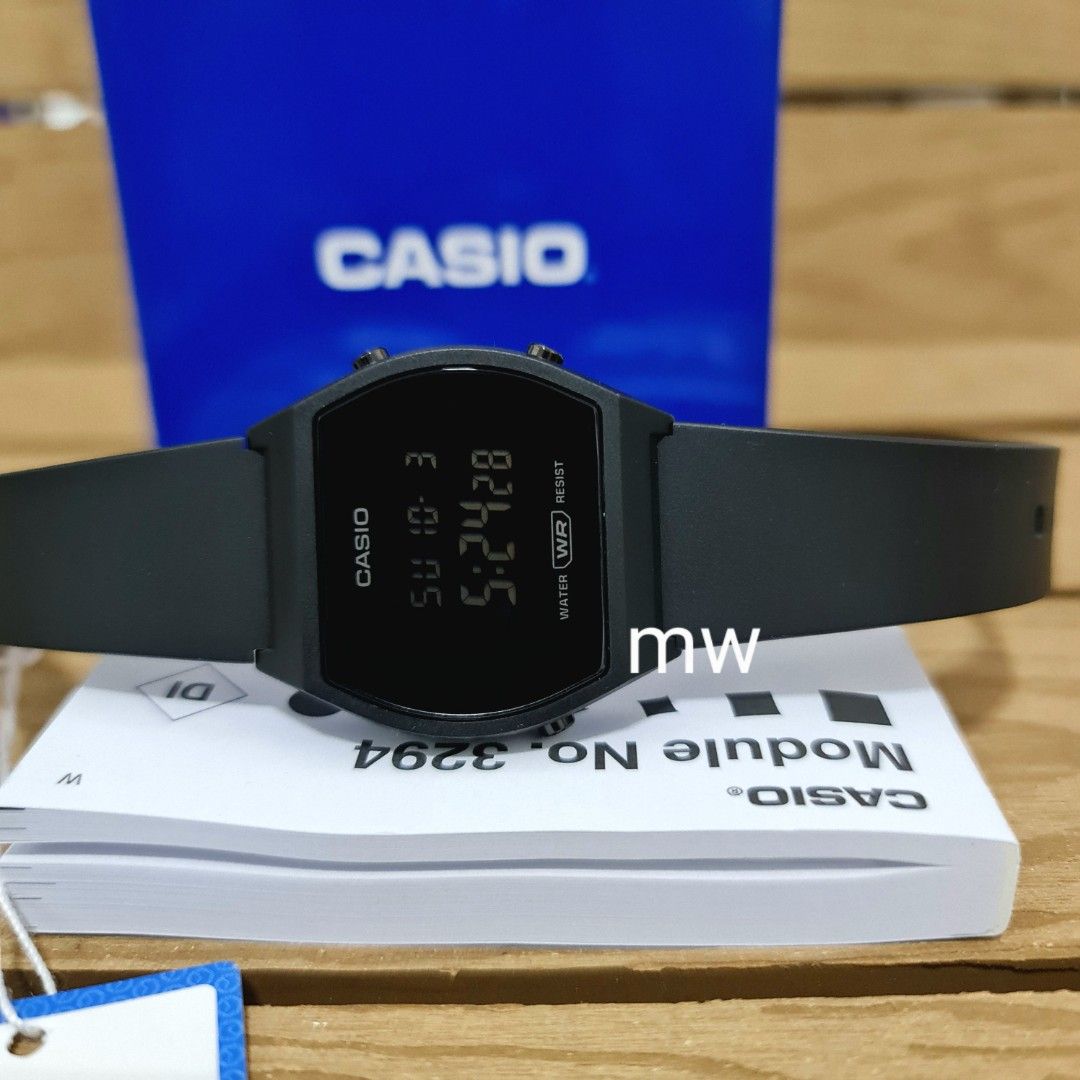 Casio digital display quartz full black men s boys Watch lw204 lw