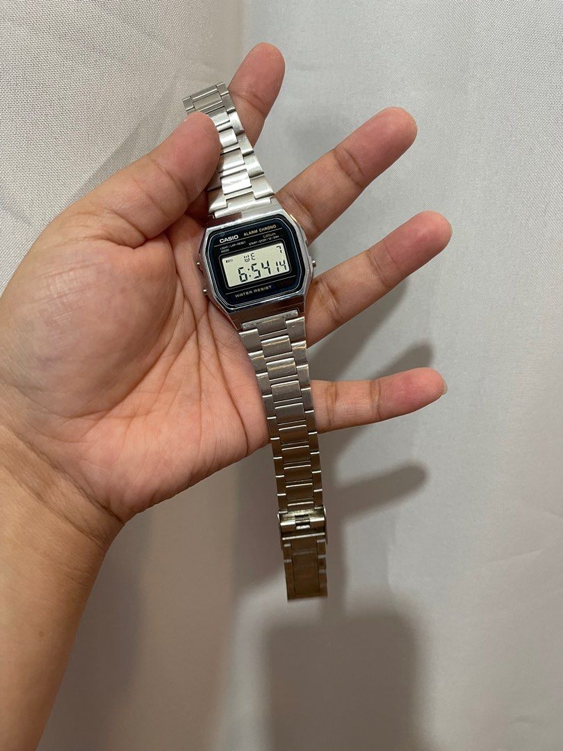 Casio Watch Silver, Women's Fashion, Watches & Accessories, Watches on ...
