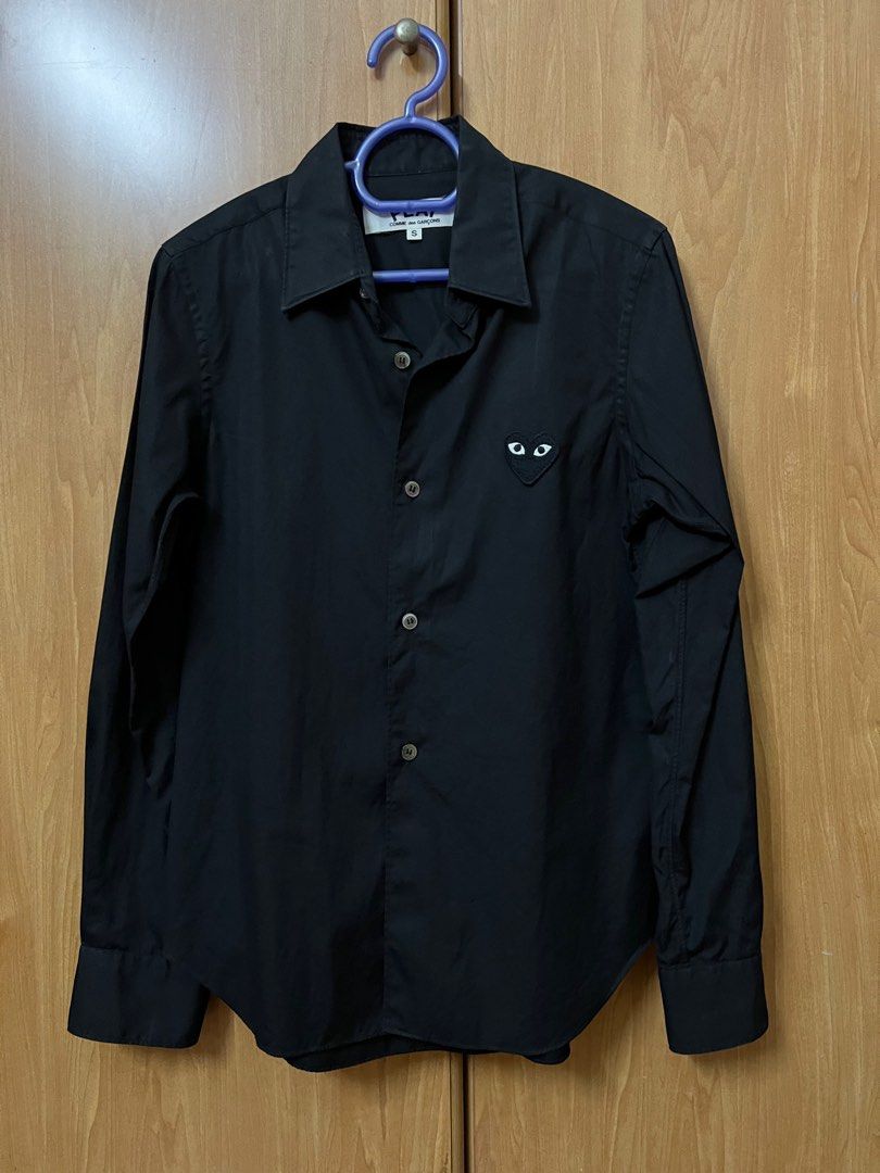 Cdg black hotsell button up