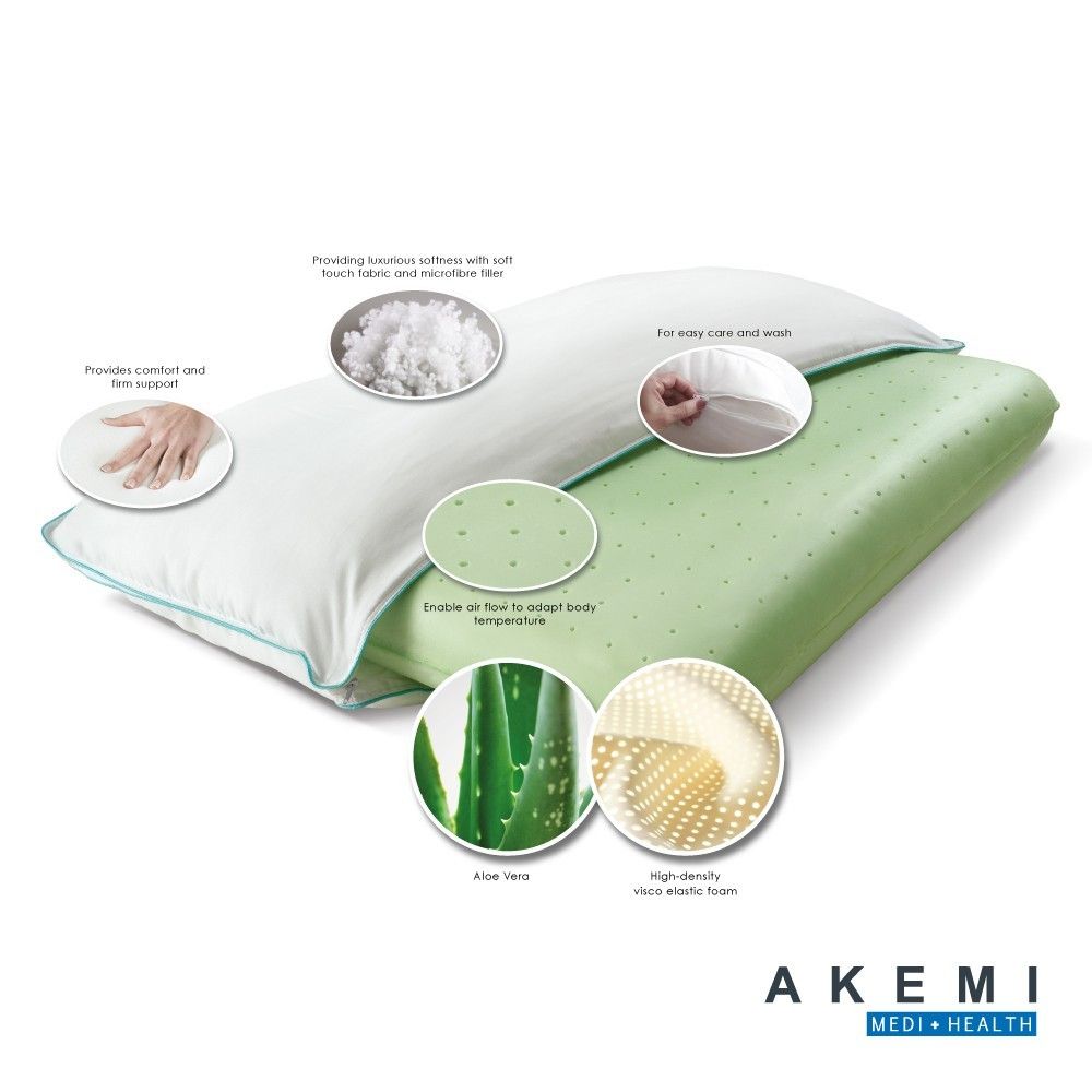 Akemi aloe vera memory store pillow