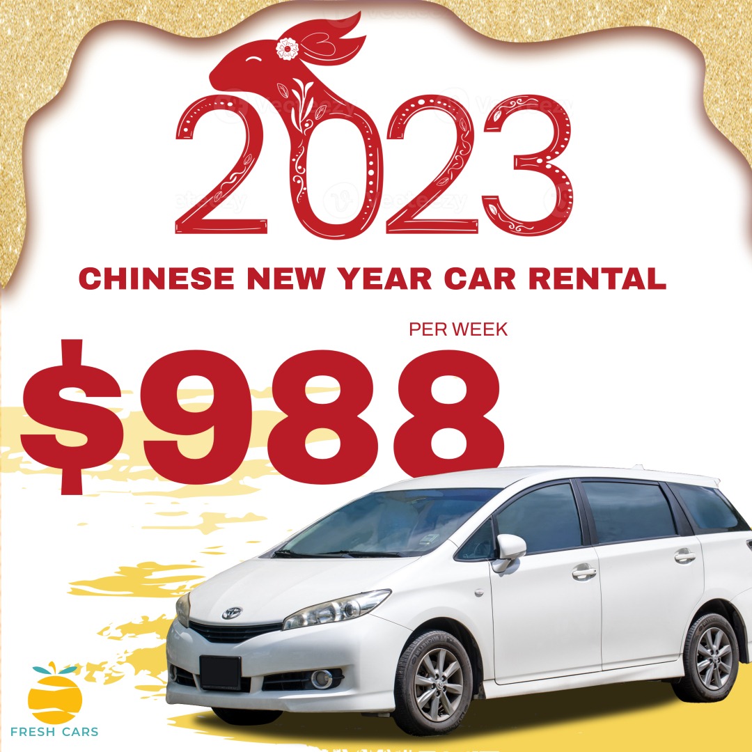 Chinese New Year 2023 Car Rental CNY, Cars, Car Rental on Carousell