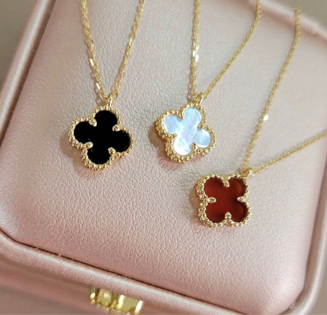 Clover Necklace 18k Hk Made Women s Fashion Jewelry Organizers