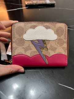真品coach專櫃款雲朵短夾