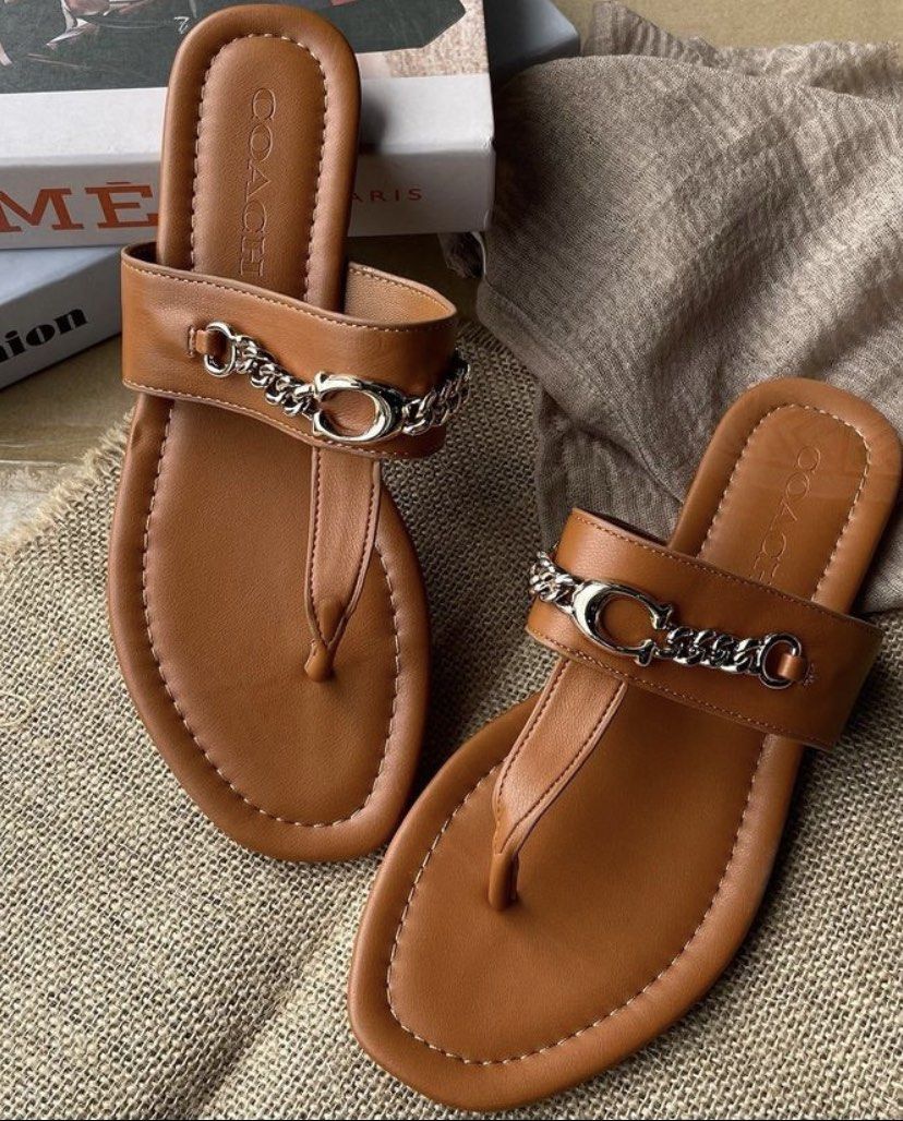 Coach Outlet Coach Jaclyn Sandal Coach Brown Sandals