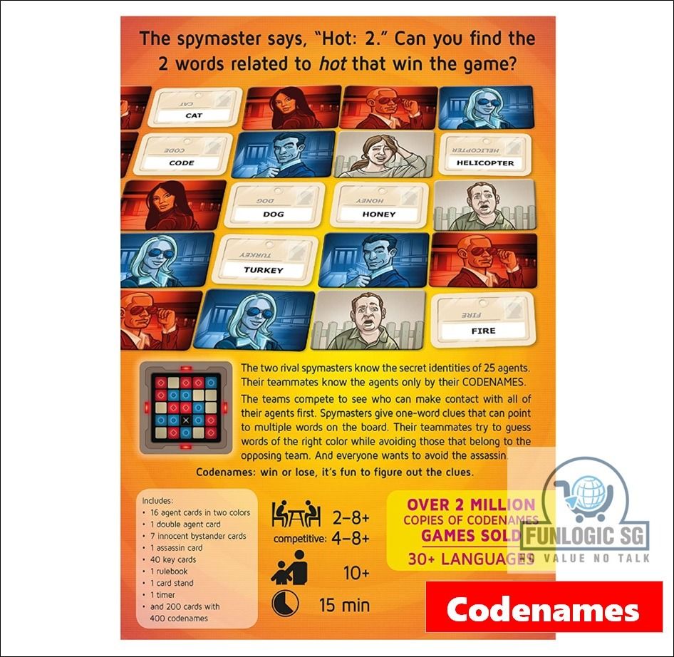 Codenames / Codenames Pictures / Codenames Duet / Codenames Deep ...
