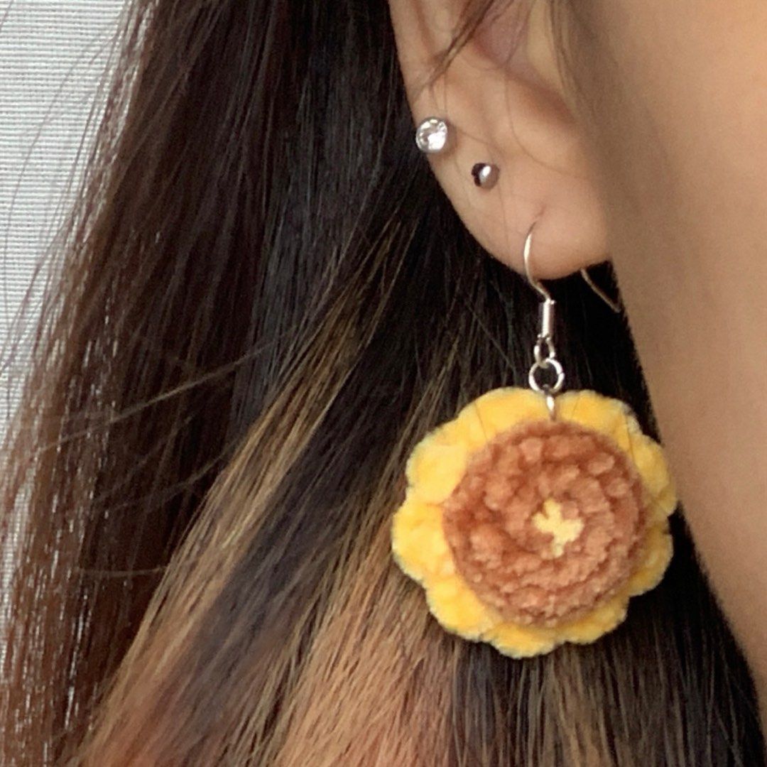 Buy Crochet Lemon Earrings, Amigurumi Lemon Earrings, Lemon Earrings,  Handmade Lemon Earring, Crochet Dangle Earrings, Summer Earrings Online in  India - Etsy