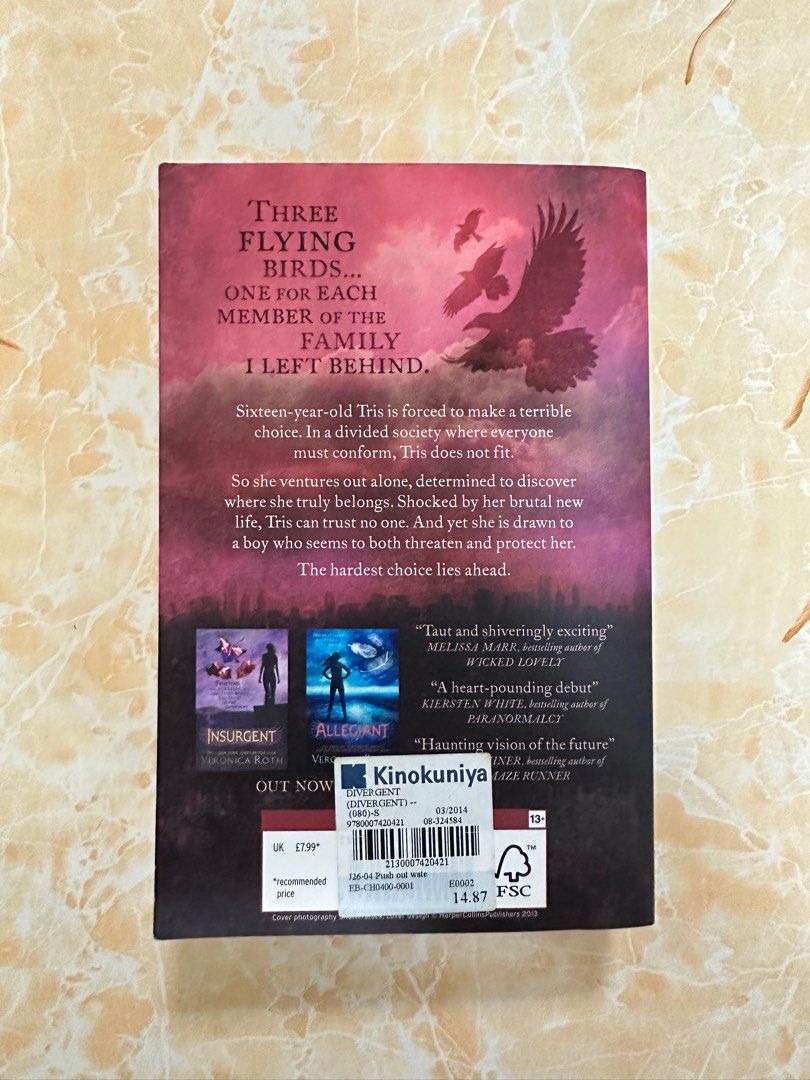 Divergent (Book 1) by Veronica Roth, Hobbies & Toys, Books & Magazines
