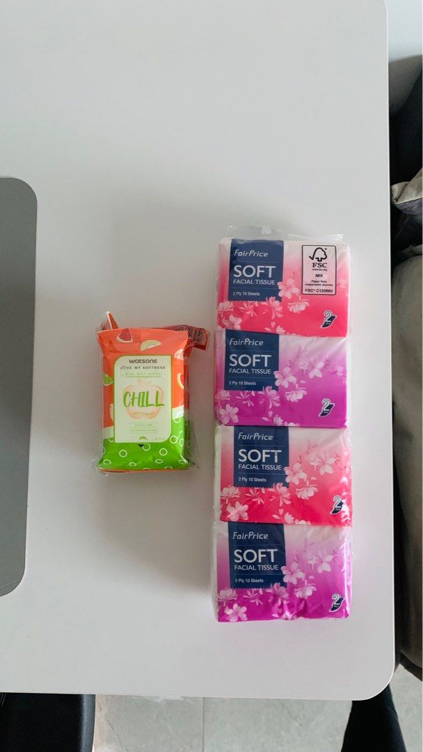 Facial Tissue & Watsons Wet Wipes, Beauty & Personal Care, Sanitary