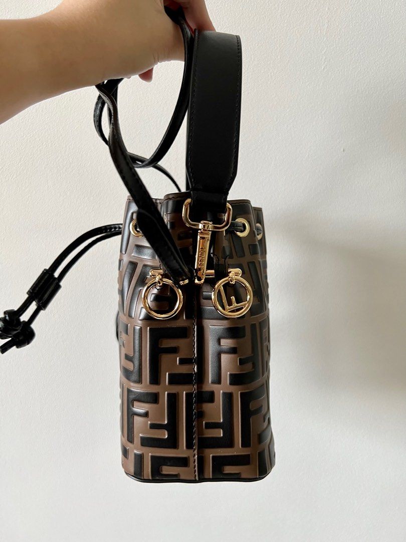 fendi mon tresor brown leather