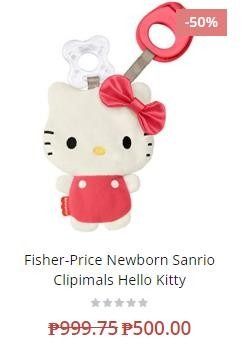 Fisher-Price Newborn Sanrio Clipimals Hello Kitty
