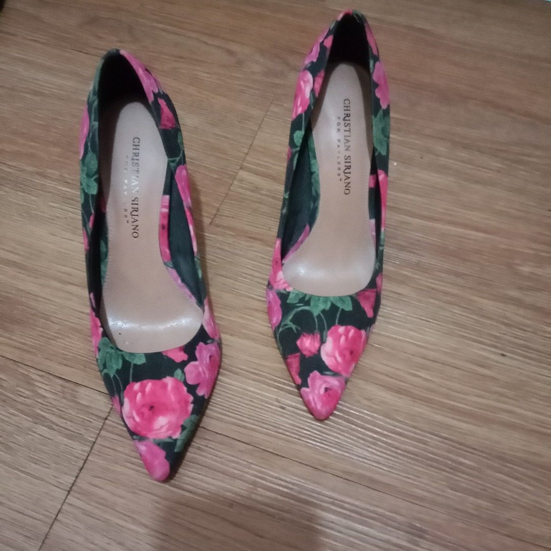 Formal Floral shoes, Women's Fashion, Footwear, Heels on Carousell