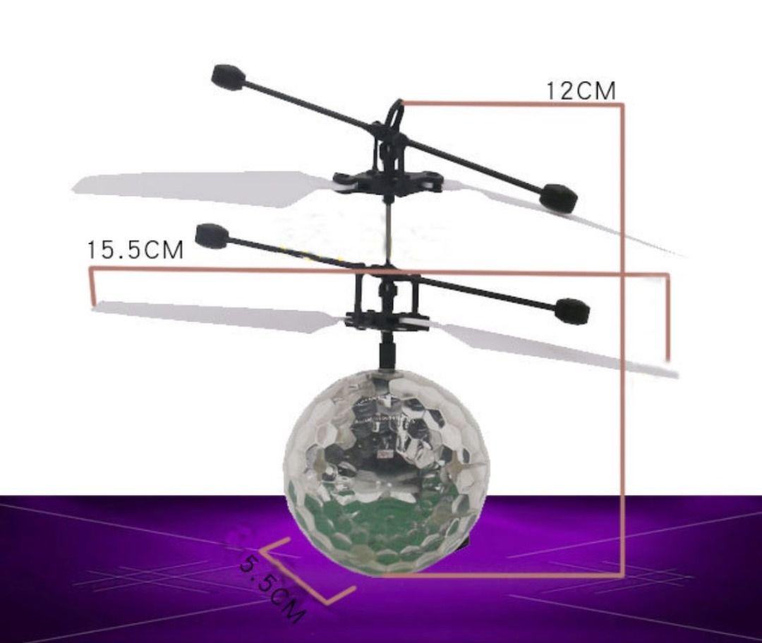 Coloré Mini Shinning Led Drone Light Crystal Ball Induction