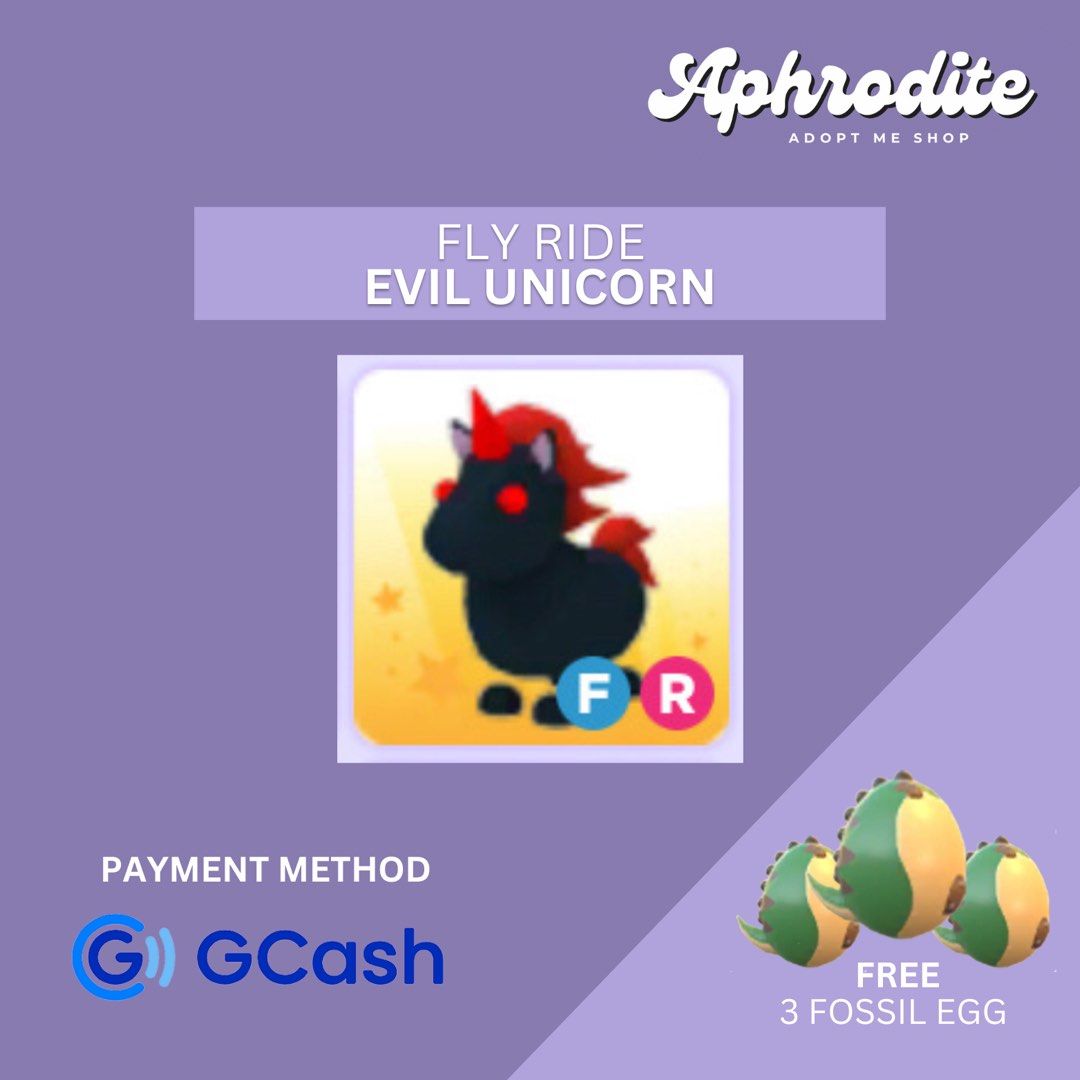 Fr Evil Unicorn Adopt Me Roblox Hobbies And Toys Toys And Games On