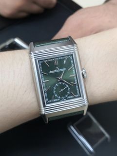 FULL SET JAEGER-LECOULTRE JLC REVERSO GREEN TRIBUTE MONOFACE SMALL SECONDS Q397843J