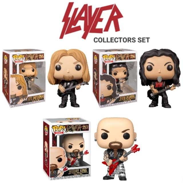 Funko Pop! Rocks: Slayer (Collectors Set), Hobbies & Toys, Music ...