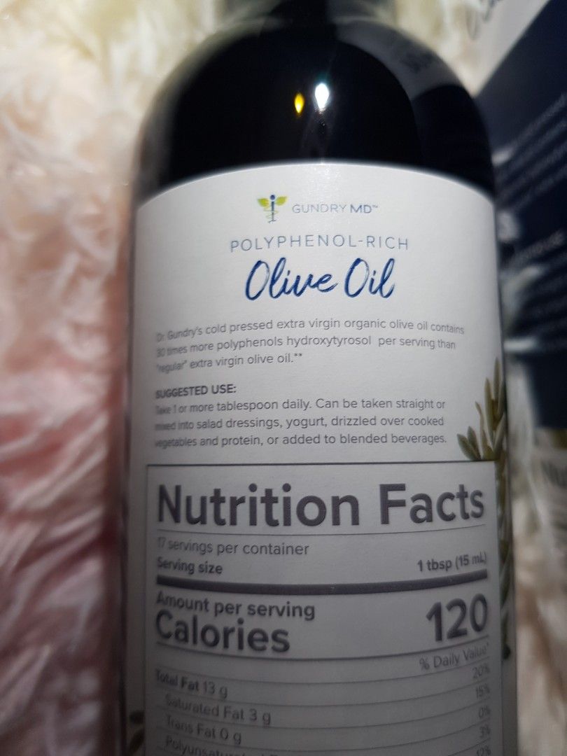 Gundry Md Polyphenol Rich Olive Oil Reviews GUNDRY MD OLIVE OIL POLYPHENOL-RICH, Food & Drinks, Other Food & Drinks