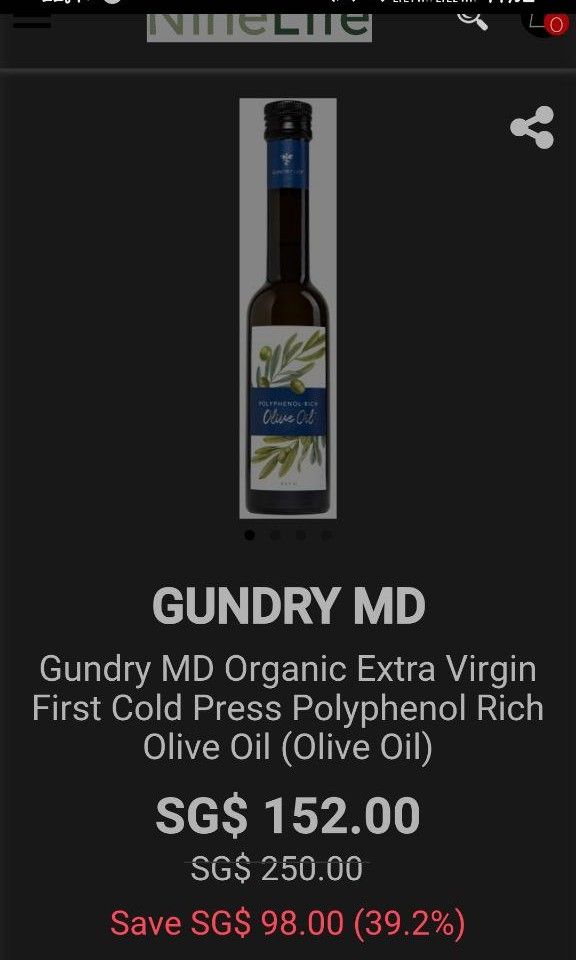 Gundry Md Olive Oil Where To Buy GUNDRY MD OLIVE OIL POLYPHENOL-RICH, Food & Drinks, Other Food & Drinks