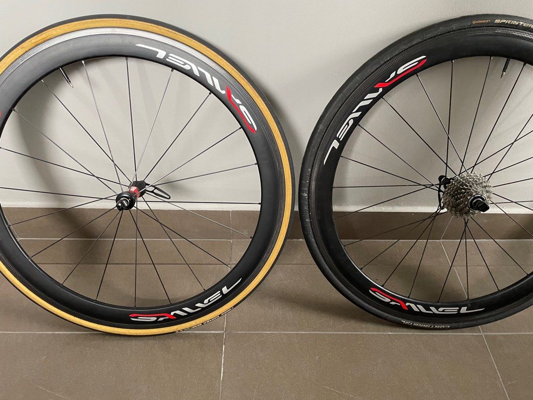 Tubular Rim Hand built 50mm Carbon Tubular Rim Brake, Sports Equipment, Bicycles ...