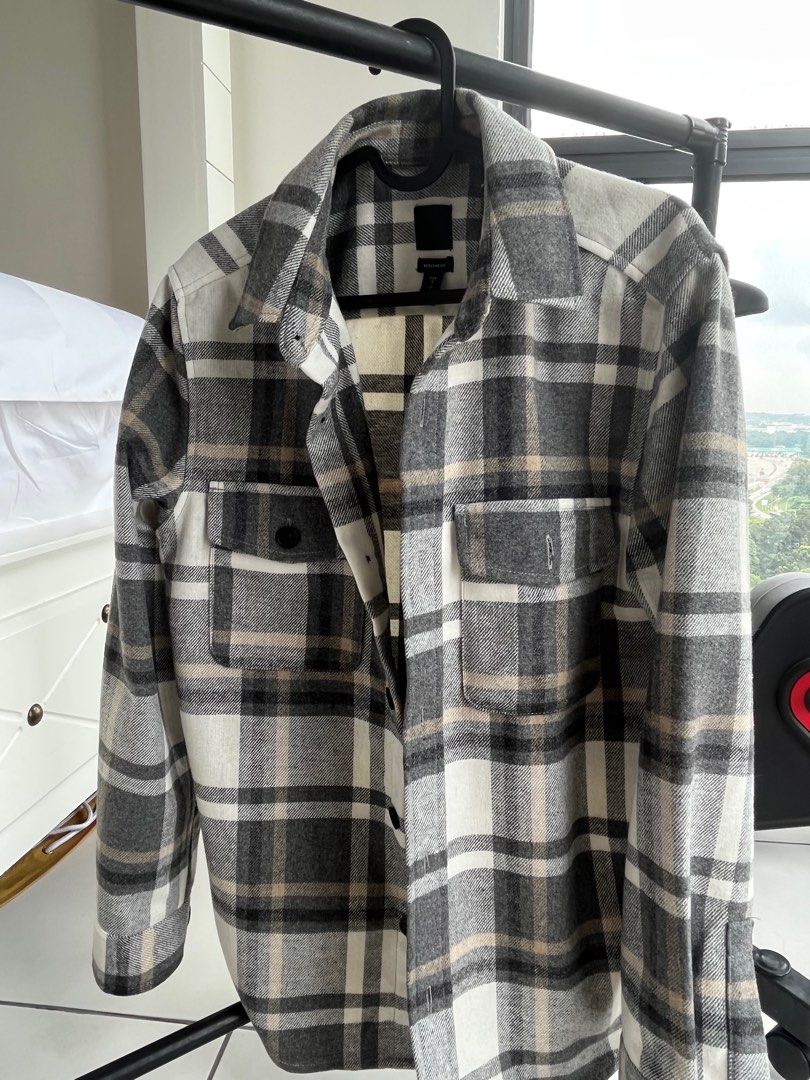 H&m chequered jacket clearance