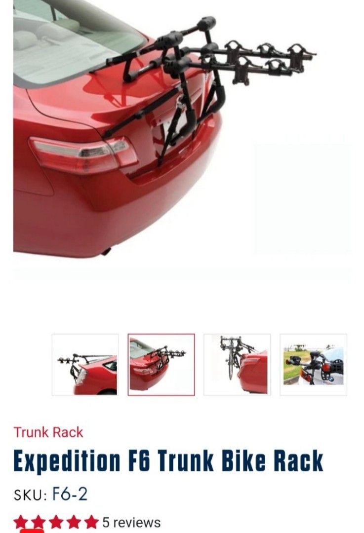 Expedition f6 trunk bike rack hotsell