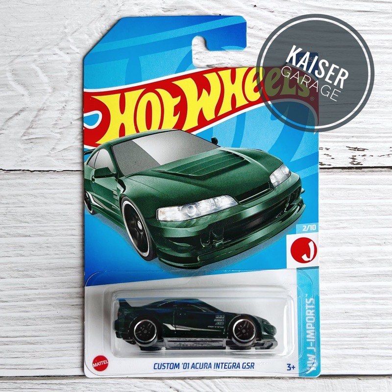 Hot Wheels Custom 01 Acura Integra GSR Metalflake Dark Green