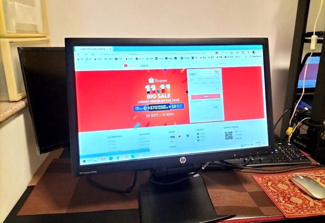 HP Monitor, Computers & Tech, Desktops on Carousell
