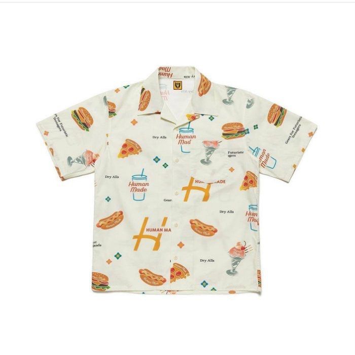 HUMAN MADE】21SS JUNK FOOD ALOHA SHIRT 垃圾食物襯衫, 他的時尚